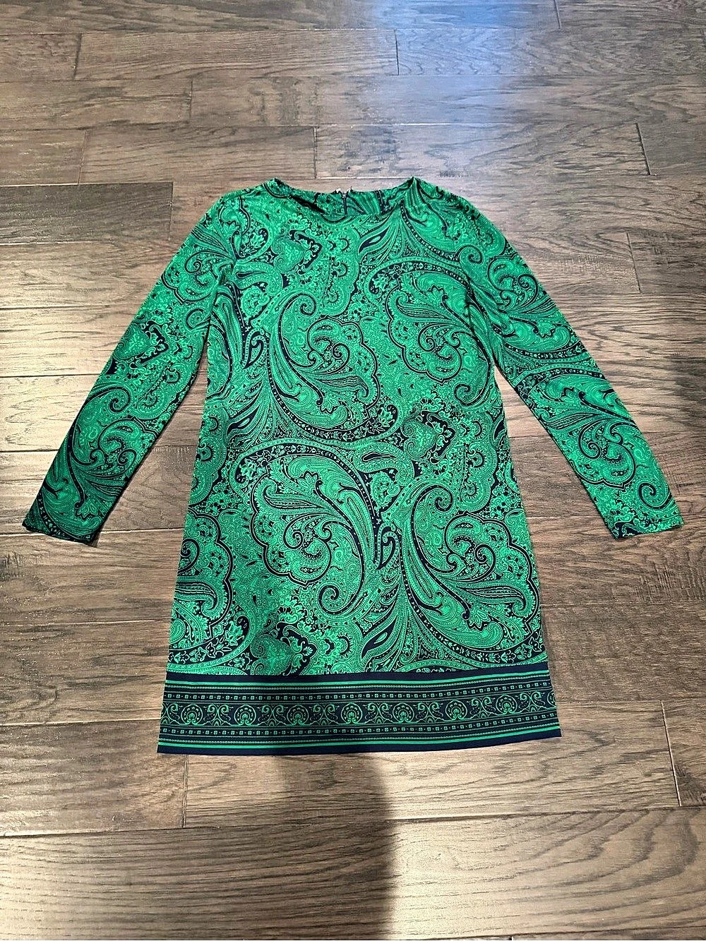 Michael Kors Paisley Dress in Green & Blue size medium β large